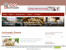 Tablet Screenshot of 1001-kochrezepte.de